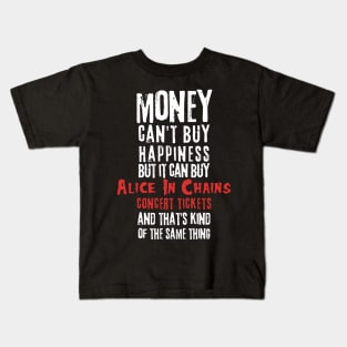 chains money cant buy happines Kids T-Shirt